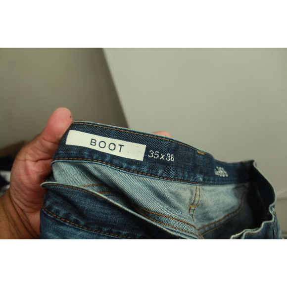 Gap 1969 Men Blue Jeans Bootcut Denim Size 36X36 - Picture 2 of 11